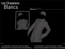 Tablet Screenshot of chapeaux-blancs.com